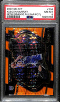 2022-23 Select Prizms Neon Orange Pulsar FOTL 294 Keegan Murray Rookie /15 PSA 8