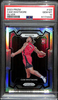 2023-24 Panini Prizm Prizms Silver Refractor 129 Cam Whitmore Rookie PSA 10 GEM