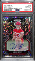 2021 Panini Prizm Rookie Autographs Prizms No Huddle Noah Gray RC Auto PSA 10