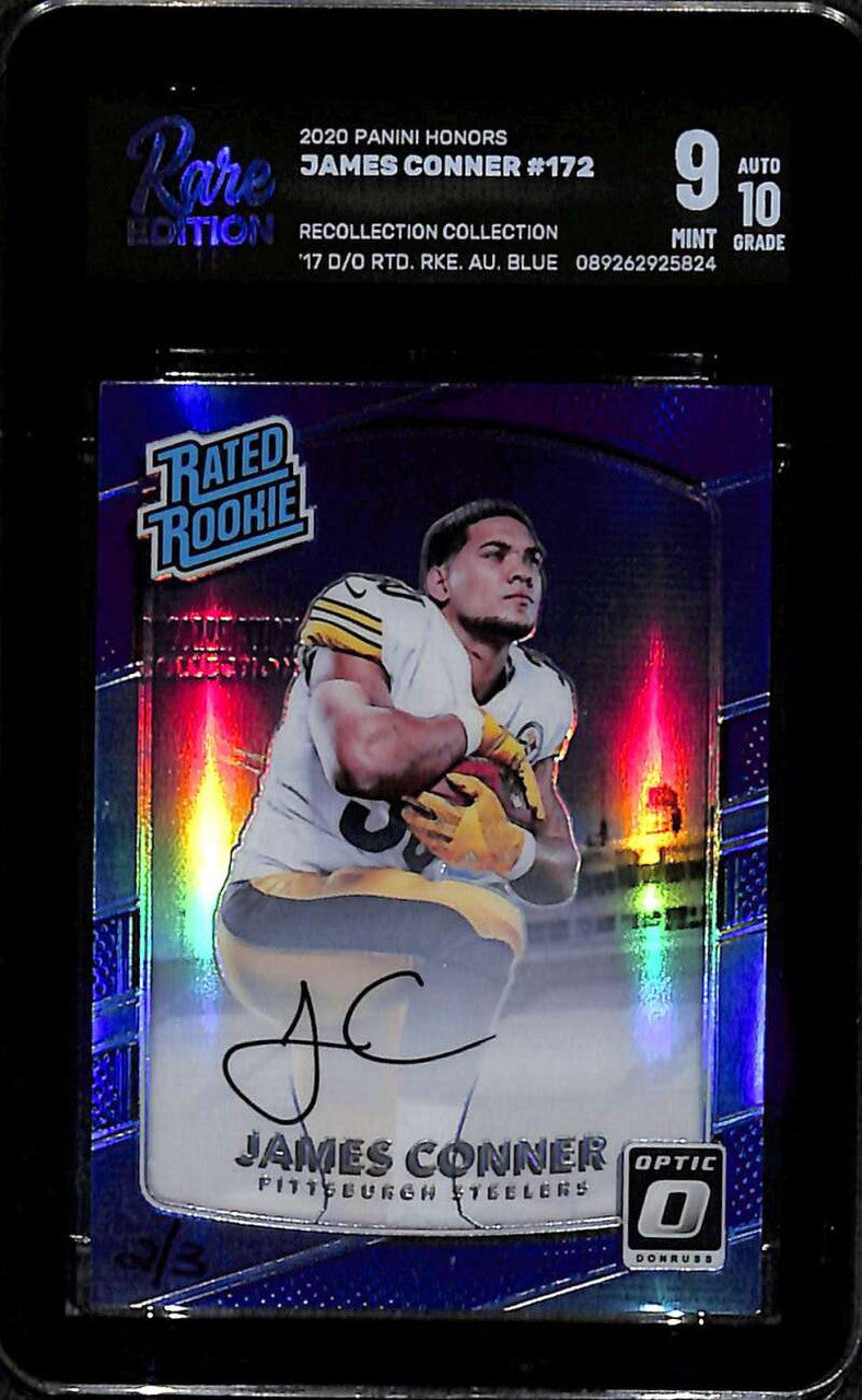 2020 Panini Honors Recollection Collection 2017 Optic RC James Conner Auto 2/3 9