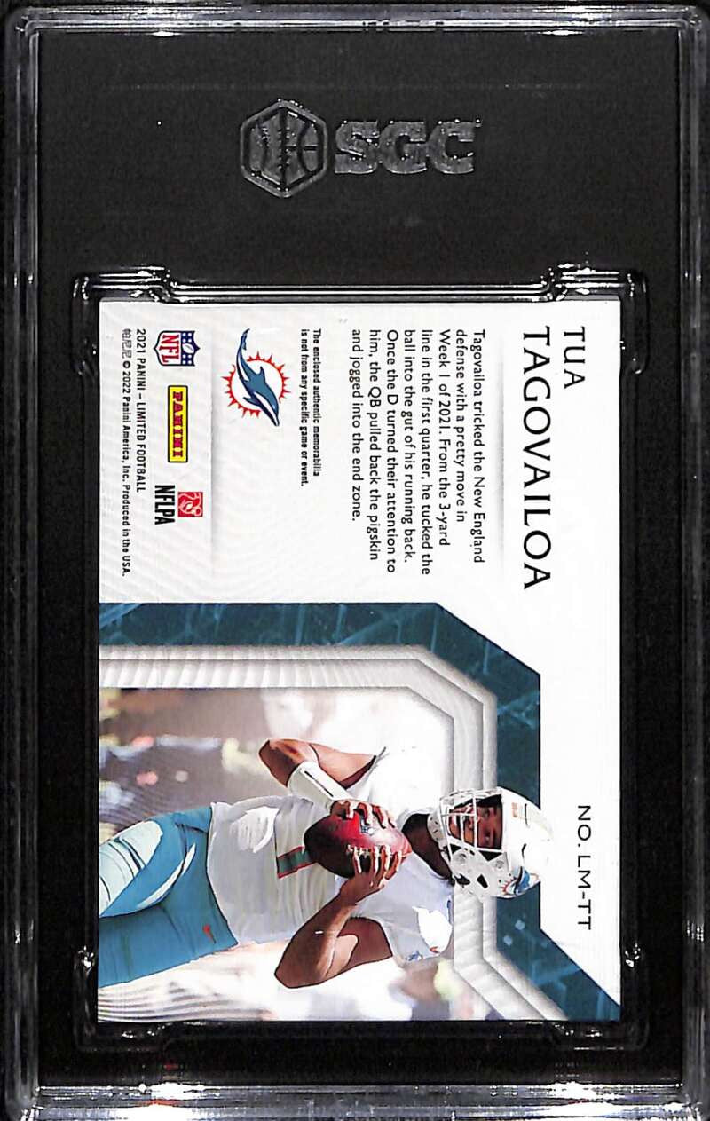 2021 Limited Limitless Materials Ruby Spotlight Tua Tagovailoa Patch 21/25 SGC 9