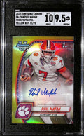 2024 Bowman Chrome Autographs Yellow Refractor Phil Mafah RC Auto /75 SGC 9.5