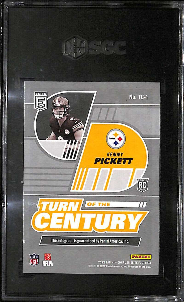2022 Elite Turn of the Century Autographs Kenny Pickett Rookie Auto 79/99 SGC 10