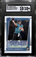 2021 Donruss Optic RPS Autographs 201 Trevor Lawrence RC Auto 116/150 SGC 10 GM