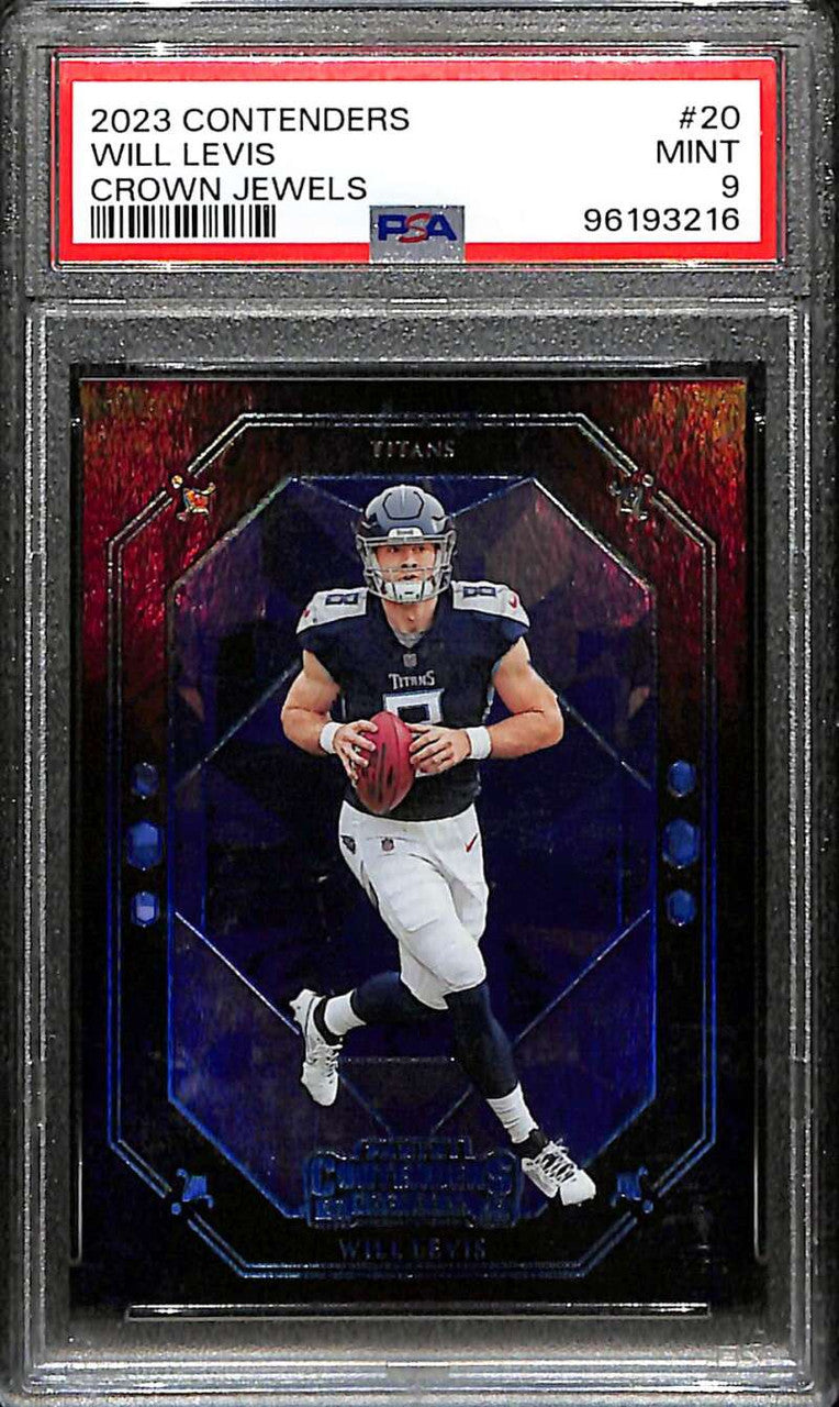 SOLD 172527 2023 Panini Contenders Crown Jewels 20 Will Levis Rookie PSA 9 MINT