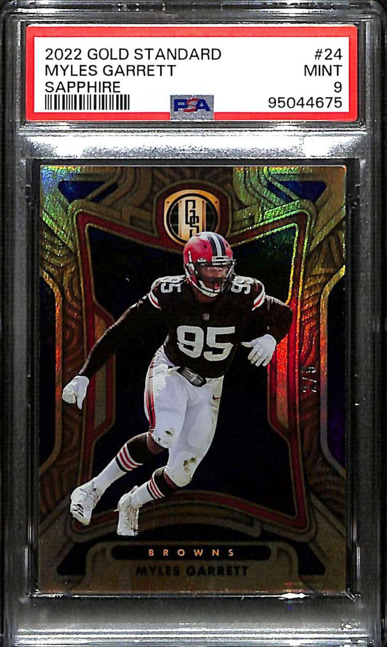 2022 Panini Gold Standard Sapphire 24 Myles Garrett 2/5 PSA 9 MINT