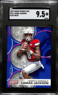 2022 Panini Father's Day Inserts Blue fd11 Lamar Jackson 48/50 SGC 9.5 MT+