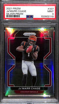 DELETE 172605 2021 Panini Prizm Prizms Silver Refractor 337 Ja'Marr Chase Rookie PSA 9 MINT
