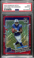 2023 Donruss Optic Red Mojo 247 Anthony Richardson RR Rated Rookie PSA 10 GEM