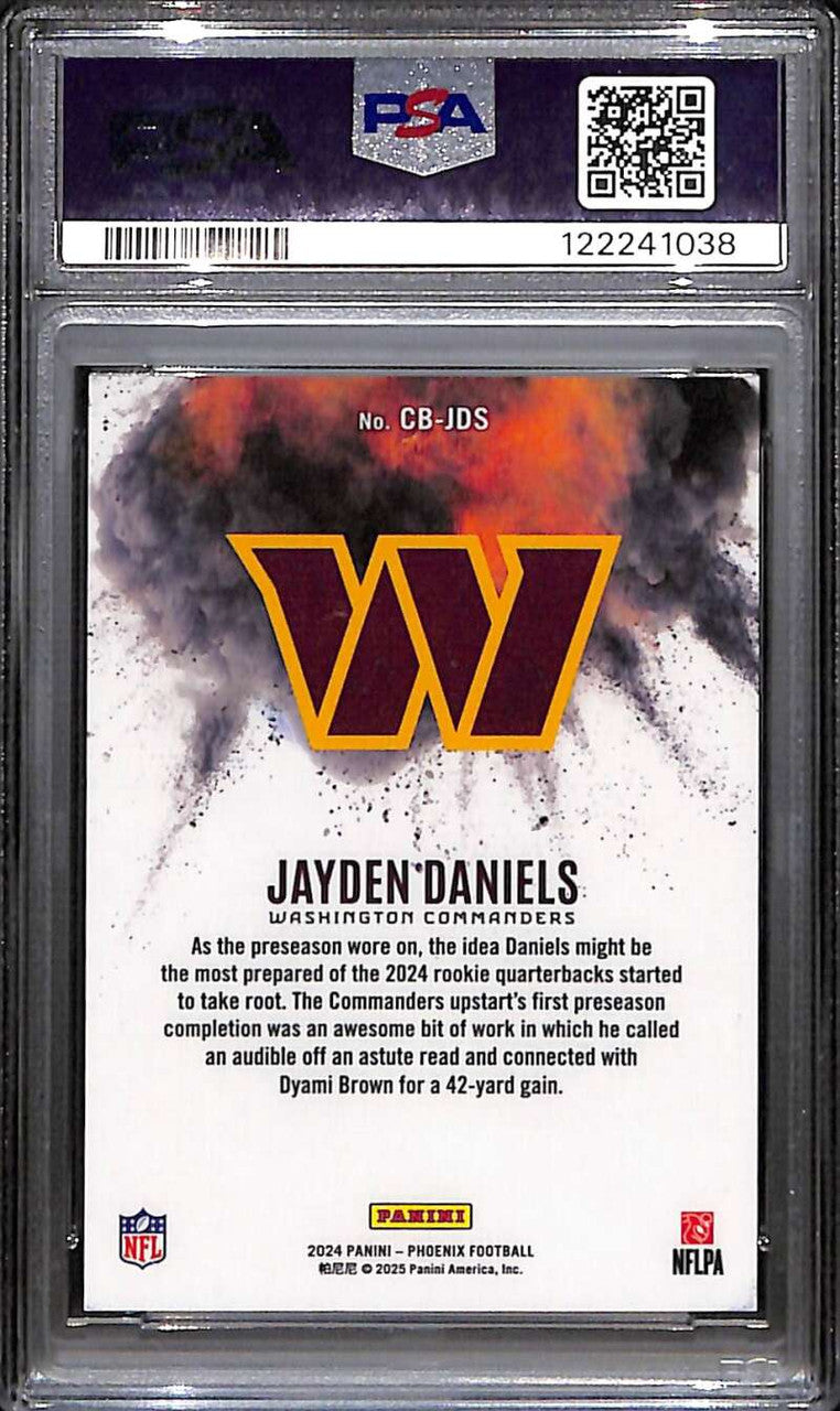 2024 Panini Phoenix Color Blast 5 Jayden Daniels Rookie RC PSA 10 GEM MT