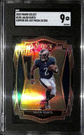 2020 Select Prizm Copper Die Cut 150 Jalen Hurts Rookie 25/355 SGC 9 MT
