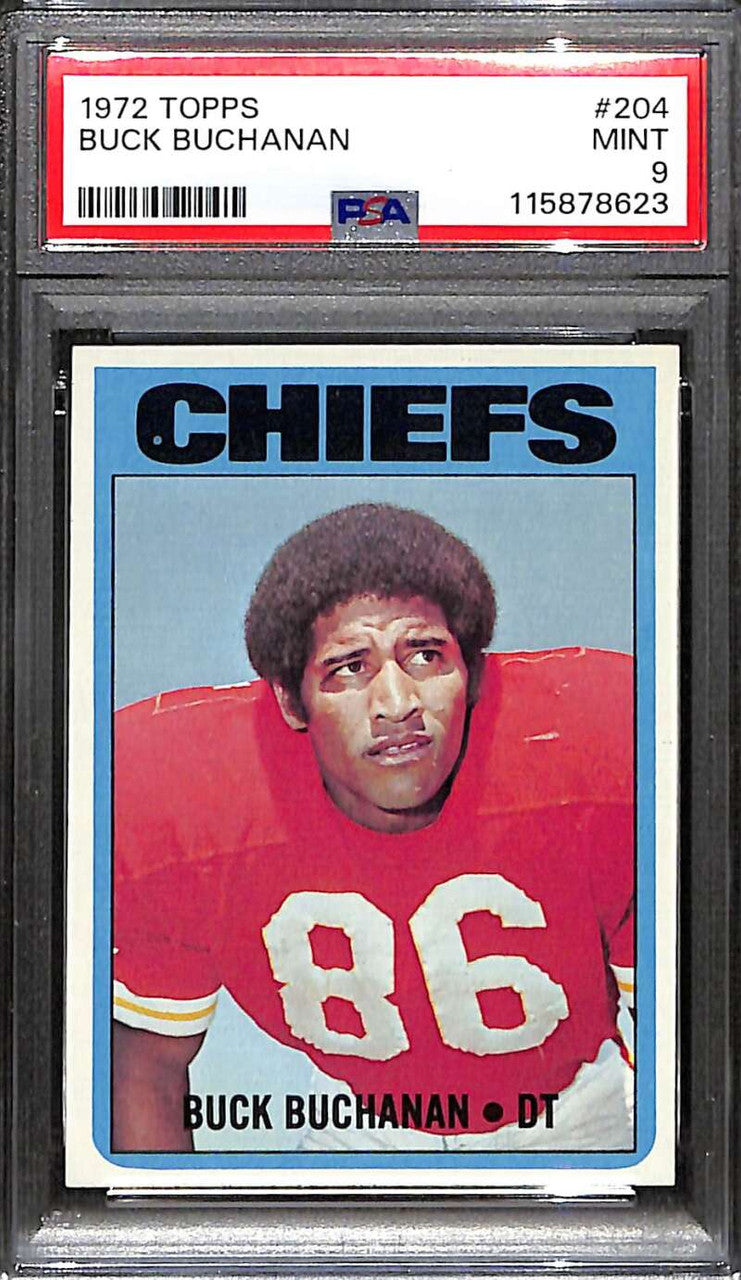 SOLD 172713 1972 Topps 204 Buck Buchanan PSA 9 MINT 115878623