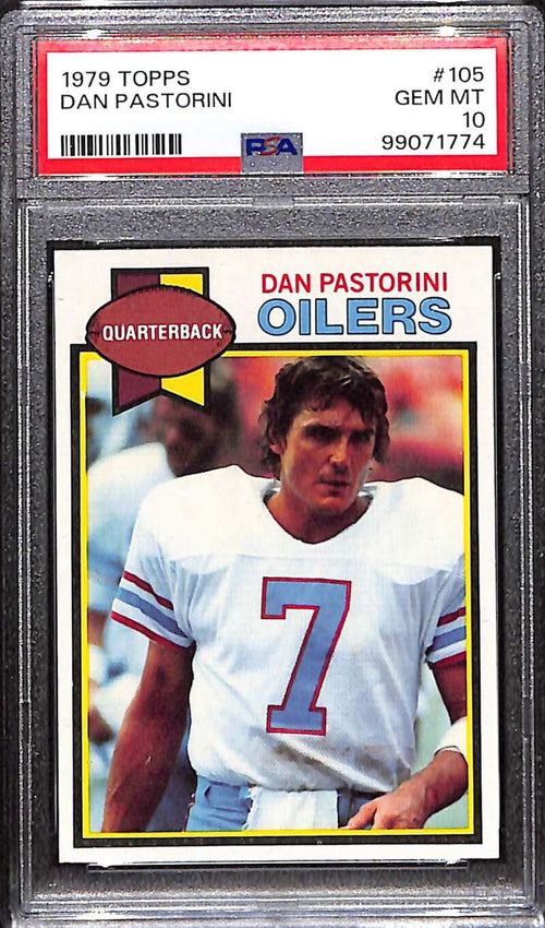 1979 Topps 105 Dan Pastorini PSA 10 GEM MT