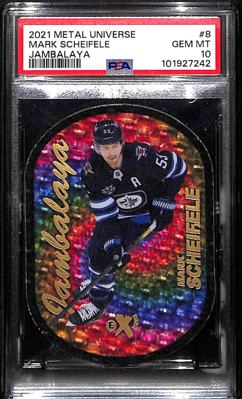 2021-22 Metal Universe Jambalaya 8 Mark Scheifele PSA 10 GEM MT