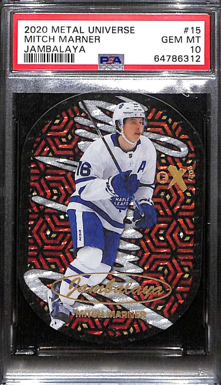 2020-21 Metal Universe Jambalaya 15 Mitch Marner PSA 10 GEM MT 64786312
