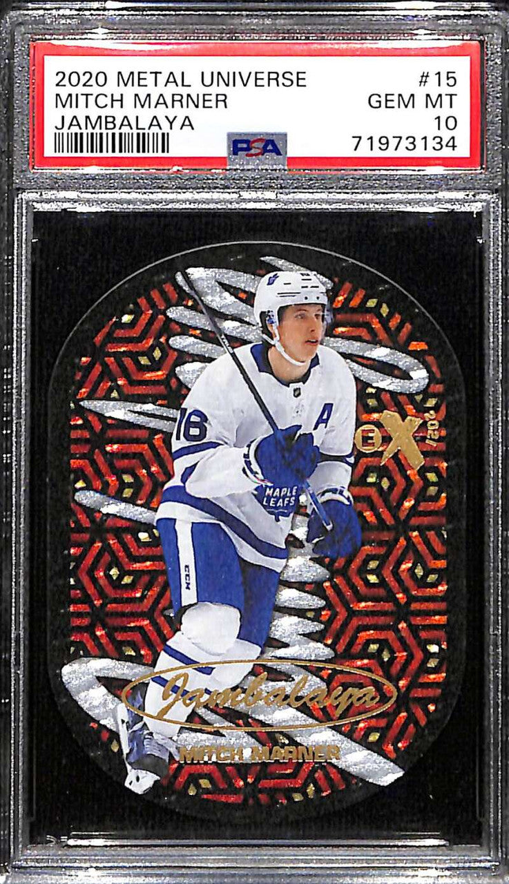 2020-21 Metal Universe Jambalaya 15 Mitch Marner PSA 10 GEM MT 71973134