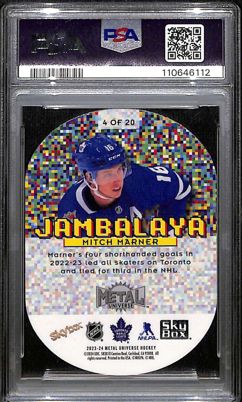 2023-24 Metal Universe Jambalaya 4 Mitch Marner PSA 10 GEM MT