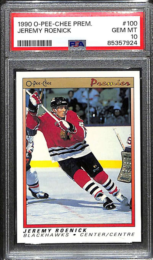 1990-91 OPC Premier 100 Jeremy Roenick Rookie PSA 10 GEM MT