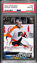2022-23 Upper Deck 727 Samuel Ersson Rookie YG Young Guns PSA 10 GEM MT