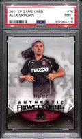 2011 SP Game Used 76 Alex Morgan Rookie 446/499 Authentic Newcomers PSA 9 MINT