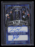 SOLD 172884 2025 Leaf Nation 2 For the Show Blue Jaison Chourio Travis Bazzana RC Auto 5/7
