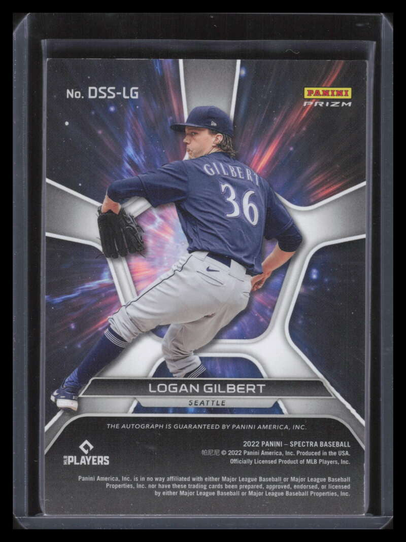 2022 Panini Chronicles Spectra Deep Space Signatures 4 Logan Gilbert Auto