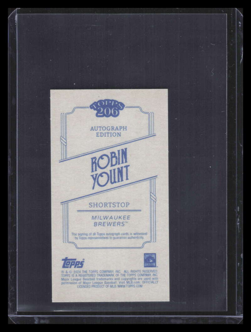 2024 Topps 206 Autographs 88 Robin Yount Auto