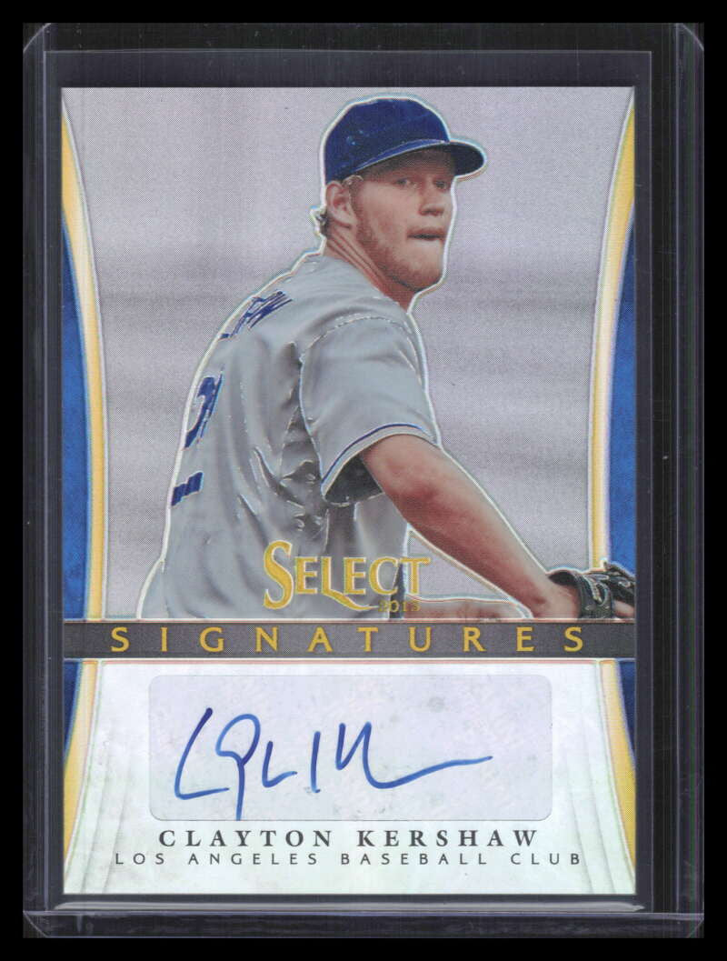 2013 Select Signatures Prizm 18 Clayton Kershaw Auto 10/25