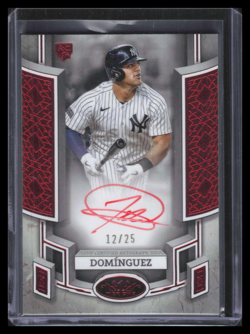 2024 Topps Tier One Break Out Autographs Red Jasson Dominguez Rookie Auto 12/25
