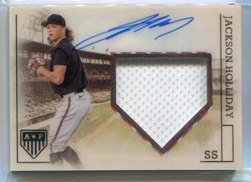 2023 Panini America's Pastime Signatures Jackson Holliday RC Jersey Auto 13/75