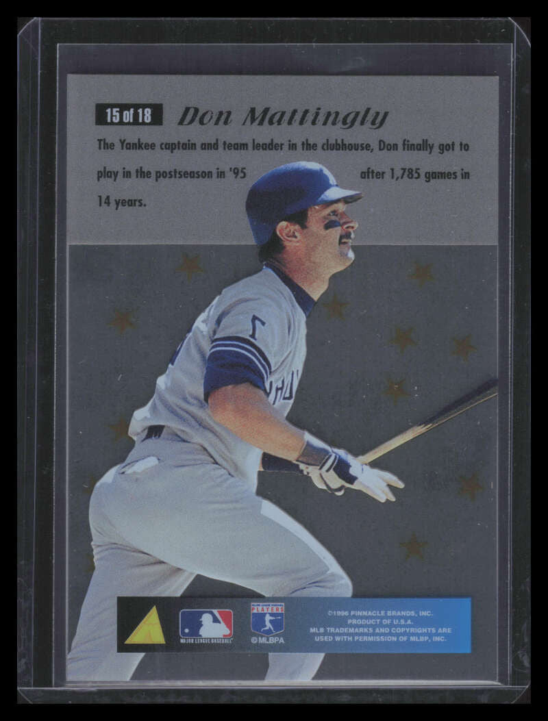 SOLD 173188 1996 Pinnacle Essence of the Game 15 Don Mattingly