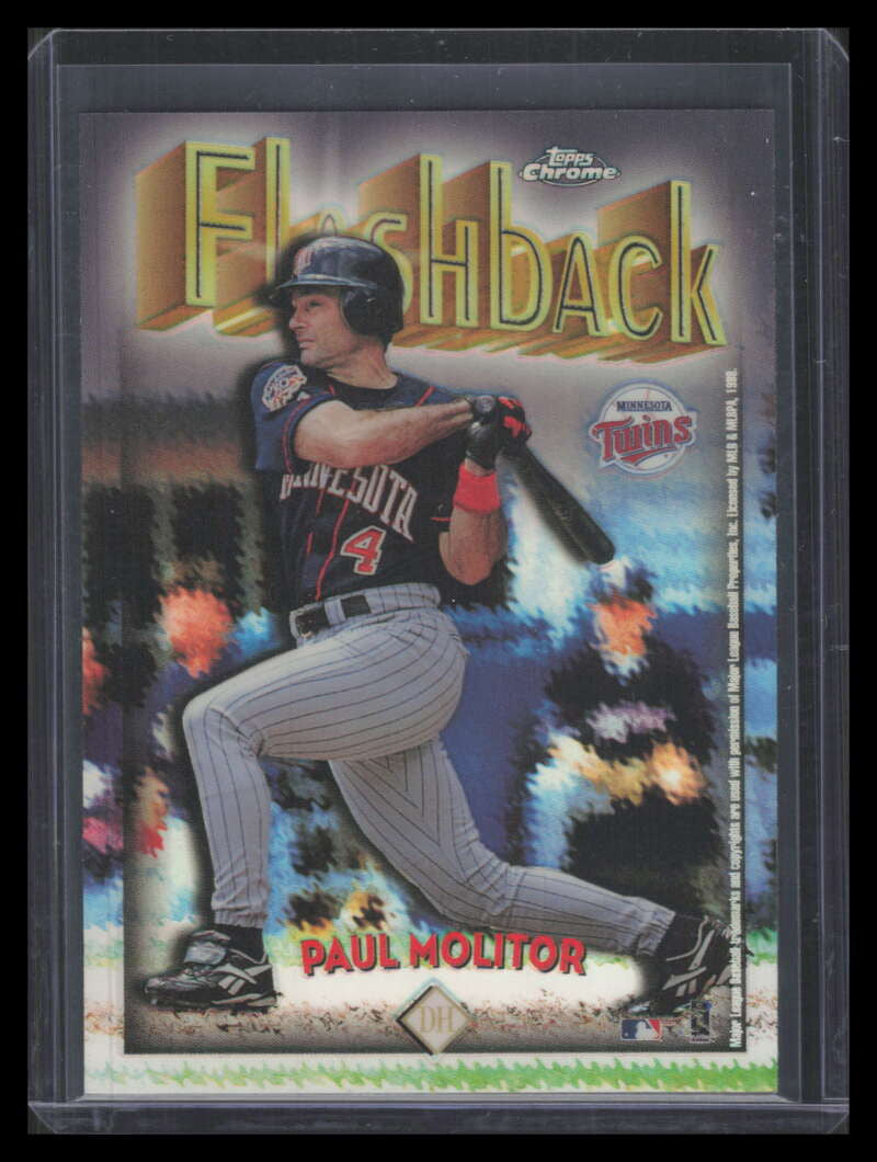 1998 Topps Chrome Flashback Refractor fb3 Paul Molitor