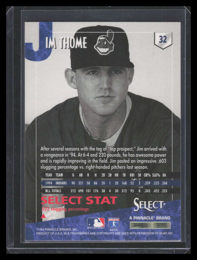 1995 Select Artist's Proofs 32 Jim Thome 156159
