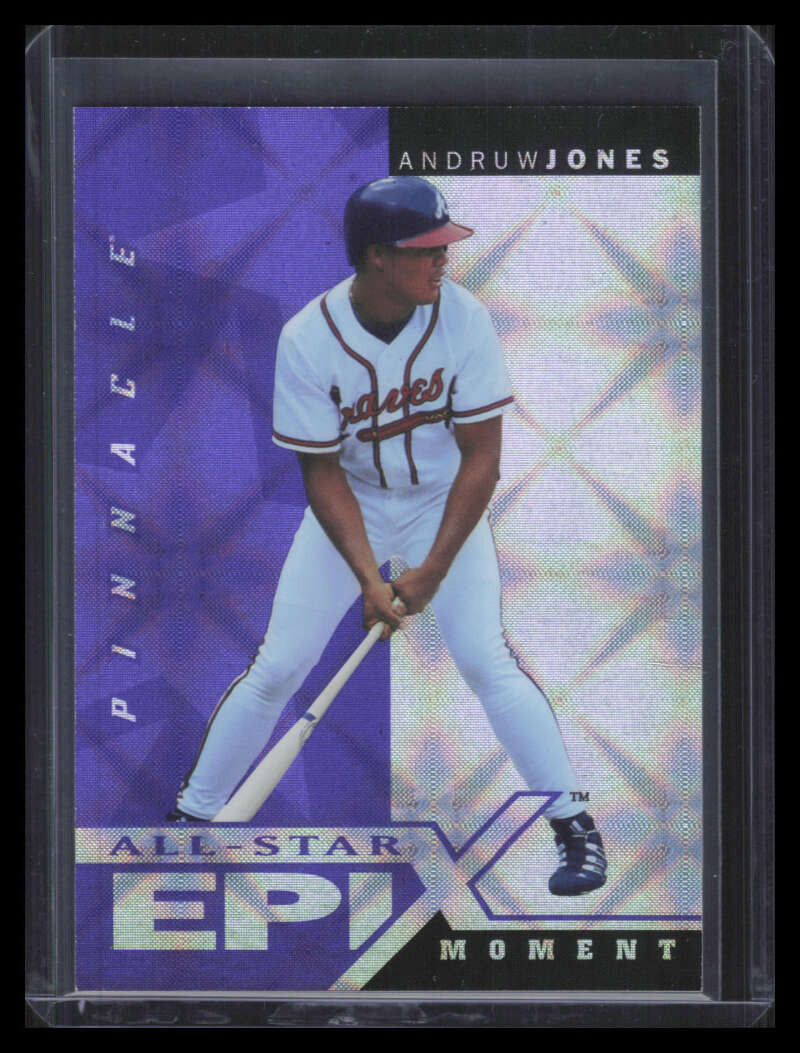 1998 Pinnacle Plus All-Star Epix Purple 20 Andruw Jones MOM Moment