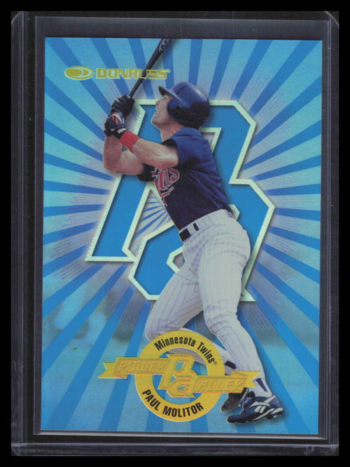 1997 Donruss Power Alley 21 Paul Molitor B 704/2000 Blue