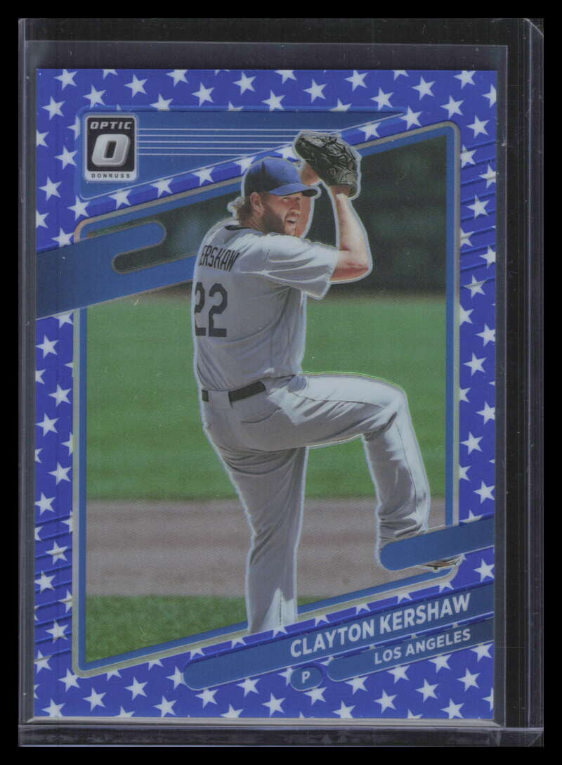 2021 Donruss Optic Spirit of 76 Refractor 130 Clayton Kershaw 60/76