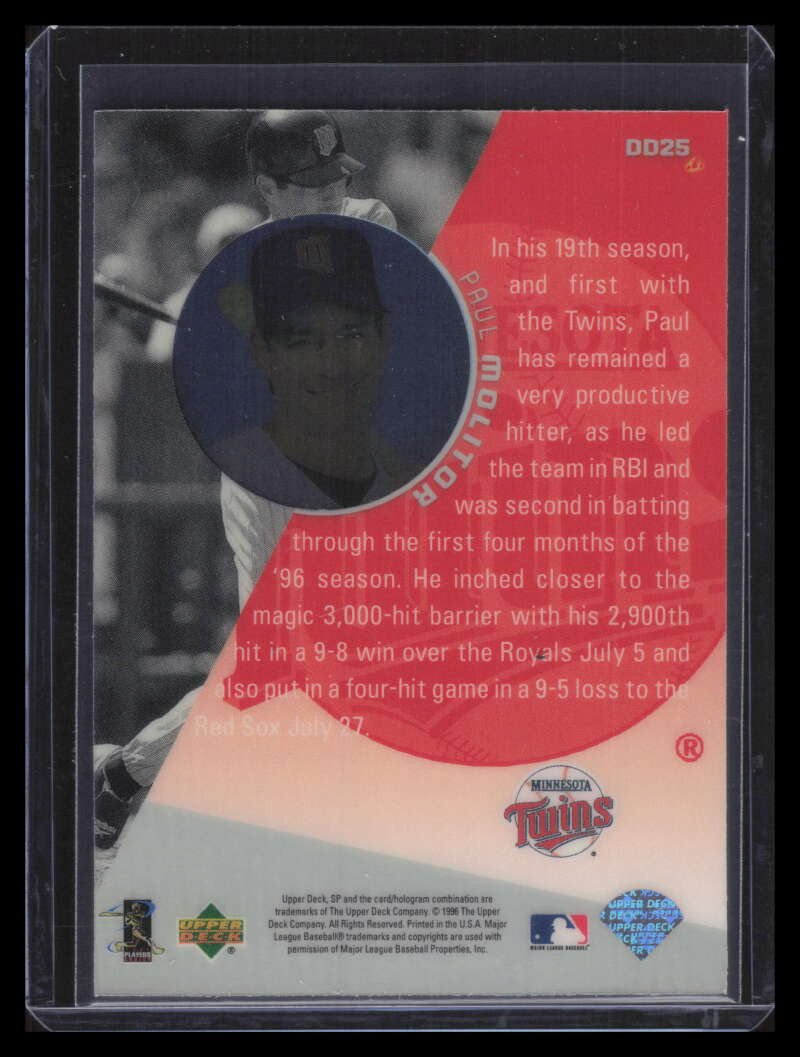 1996 Upper Deck Diamond Destiny Silver dd25 Paul Molitor 156397
