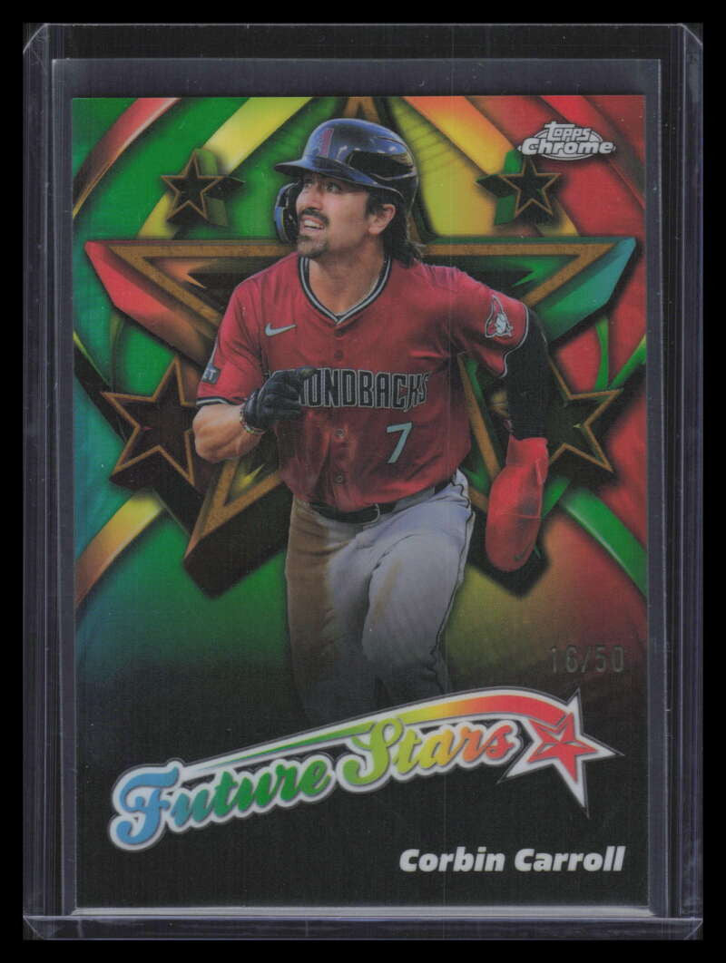 2025 Topps Chrome Future Stars Gold Refractor fs16 Corbin Carroll 16/50