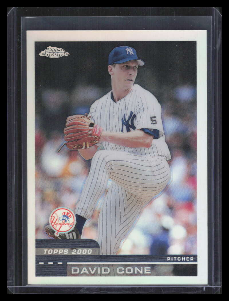 SOLD 173306 2000 Topps Chrome Refractor 138 David Cone