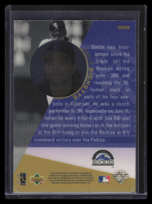 1996 Upper Deck Diamond Destiny Gold dd19 Dante Bichette