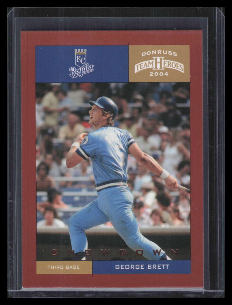2004 Donruss Team Heroes Showdown Bronze 204 George Brett 87/150