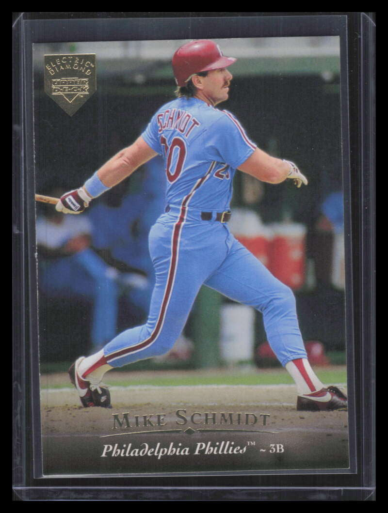1995 Upper Deck Electric Diamond Gold 450 Mike Schmidt TRIB Tribute
