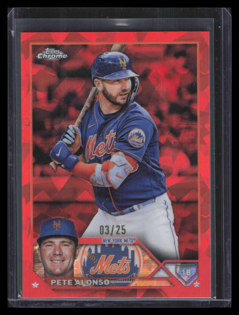 DELETE 173334 2023 Topps Chrome Sapphire Orange Refractor 20 Pete Alonso 3/25