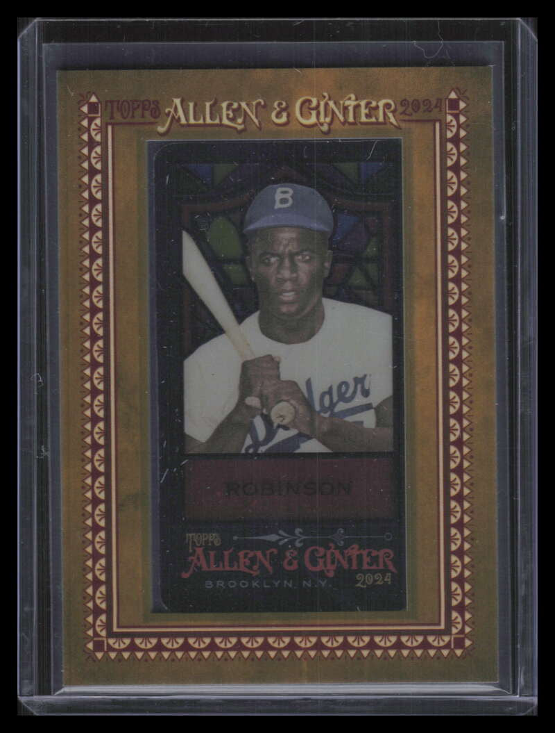 2024 Topps Allen and Ginter Mini Stained Glass 170 Jackie Robinson /25 ID: 173356
