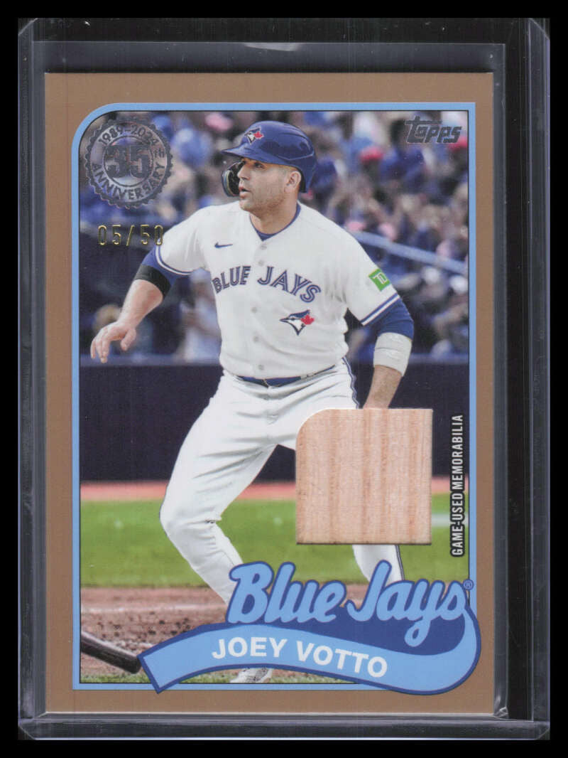 2024 Topps Update '89 Topps Relics Gold Joey Votto Bat 5/50
