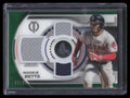 2019 Topps Tribute Triple Relics Green TTRMB Mookie Betts Triple Jersey 68/99