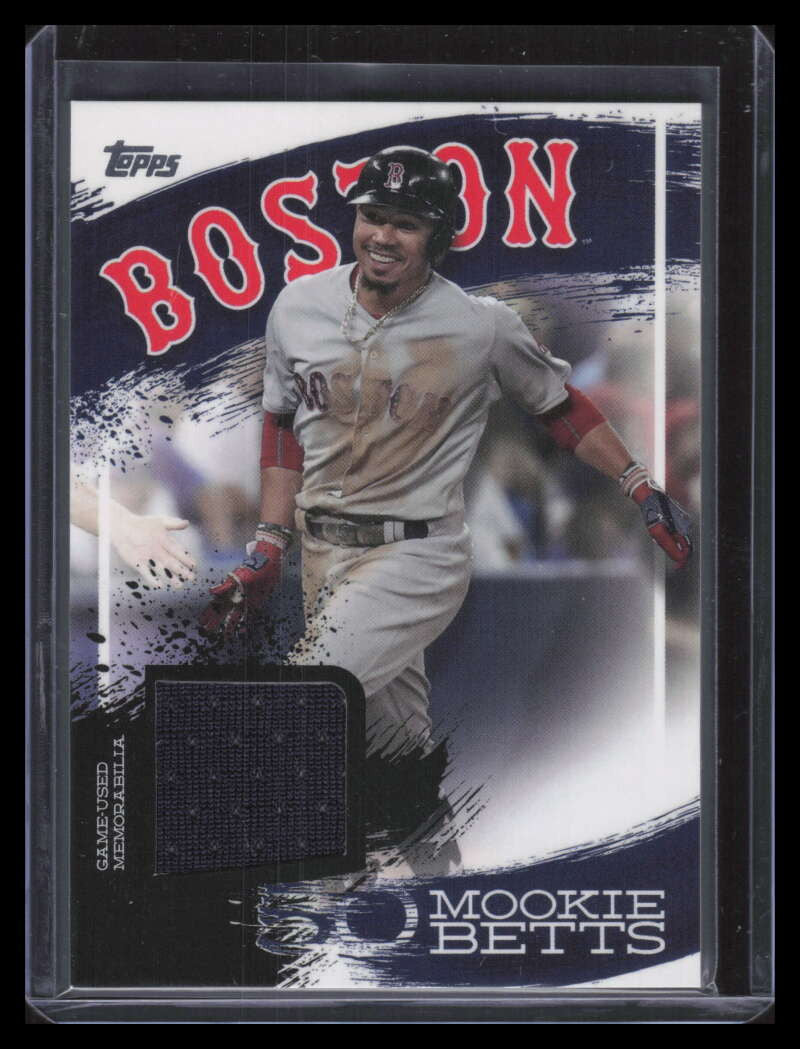 2019 Topps Mookie Betts Highlights Relics mbr10 Mookie Betts Jersey 3/10