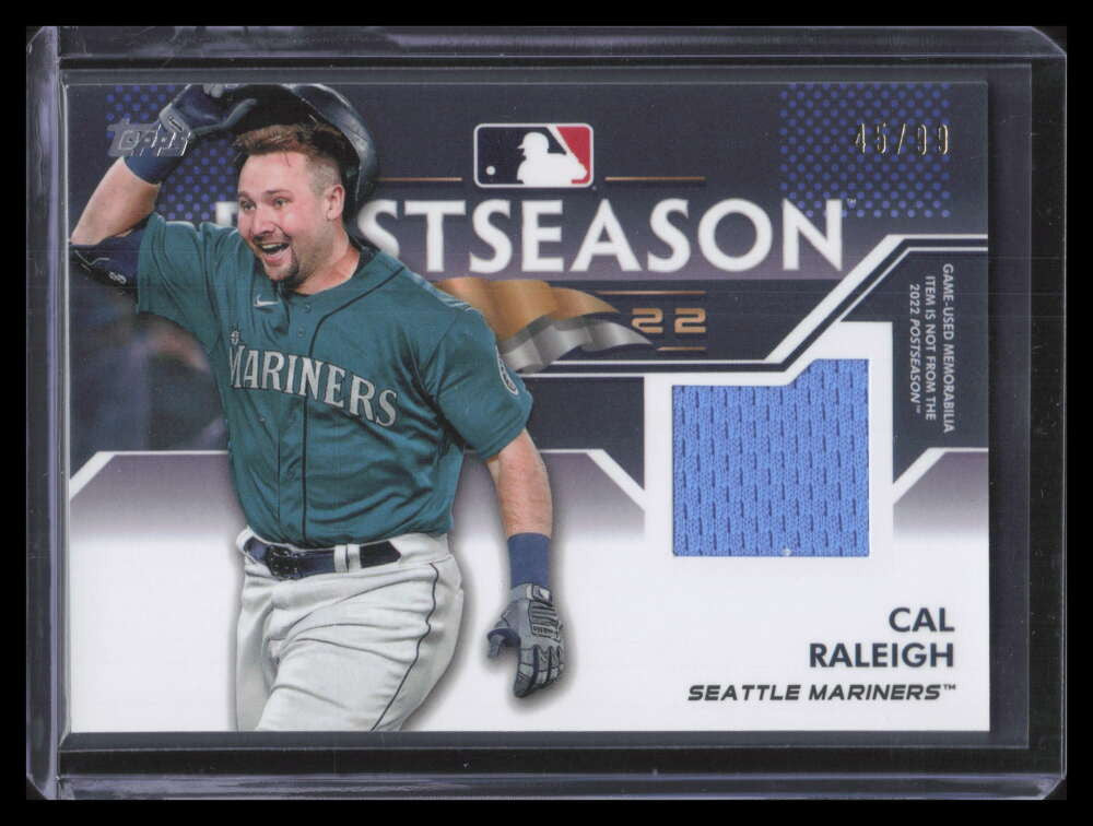 DELETE 173408 2023 Topps Postseason Performance Relics PPRCR Cal Raleigh Jersey 45/99