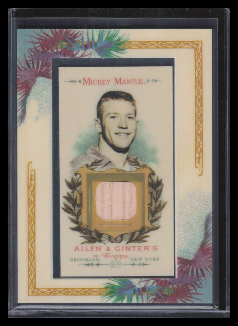 2007 Topps Allen and Ginter Relics MM Mickey Mantle Bat /250