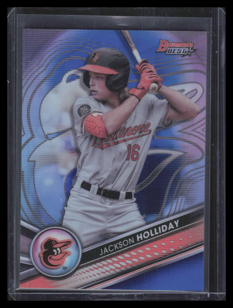 2022 Bowman's Best Top Prospects Blue Refractor tp2 Jackson Holliday RC 67/150
